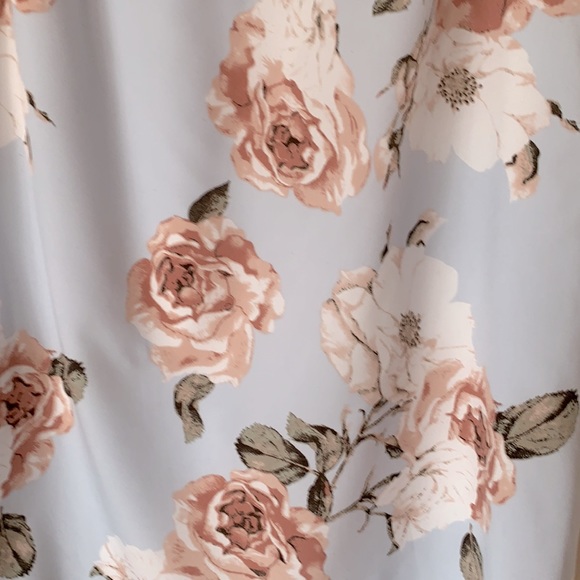 👗 Fleur Bleve Dress Blue Floral Sleeveless rouched mini Roomy Medium - Picture 2 of 10